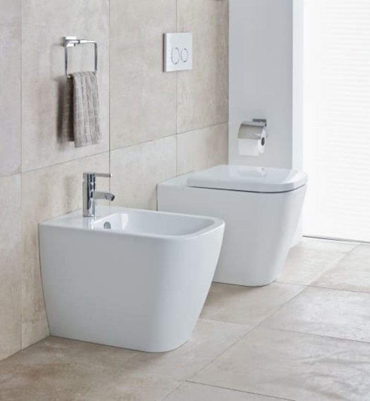 Duravit Happy D.2 toilet, back-to-wall, hvid