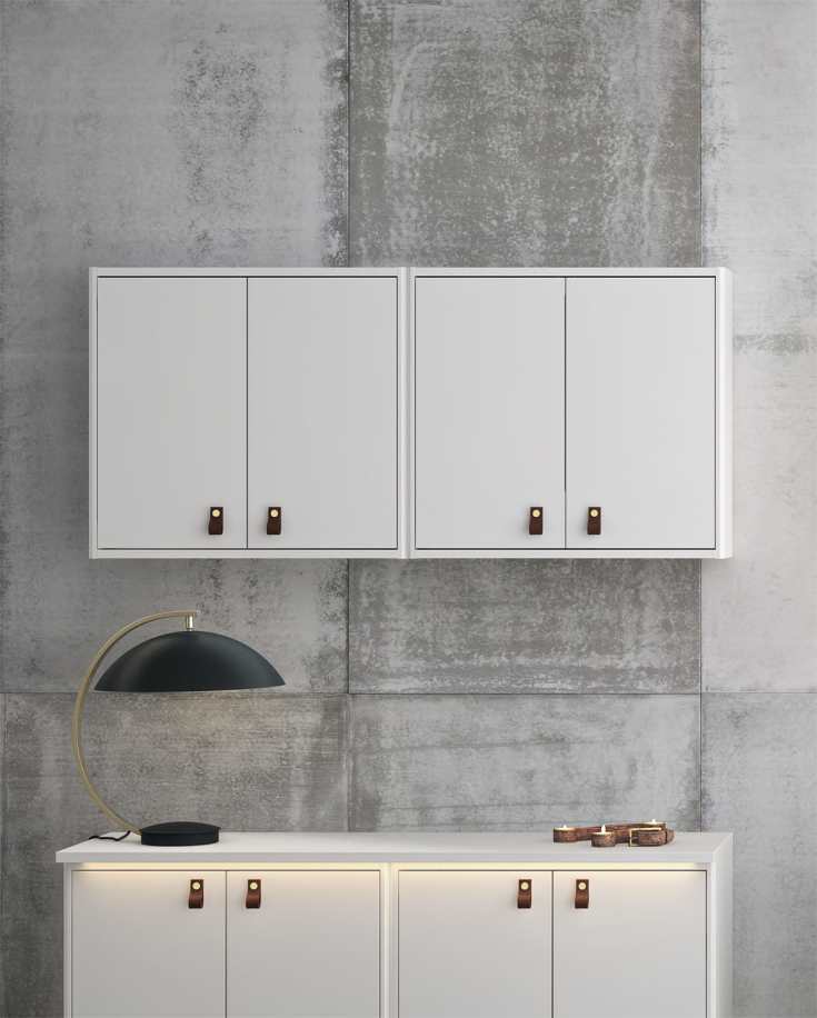 Gustavsberg Graphic vægskab, 59,9x55 cm, hvid