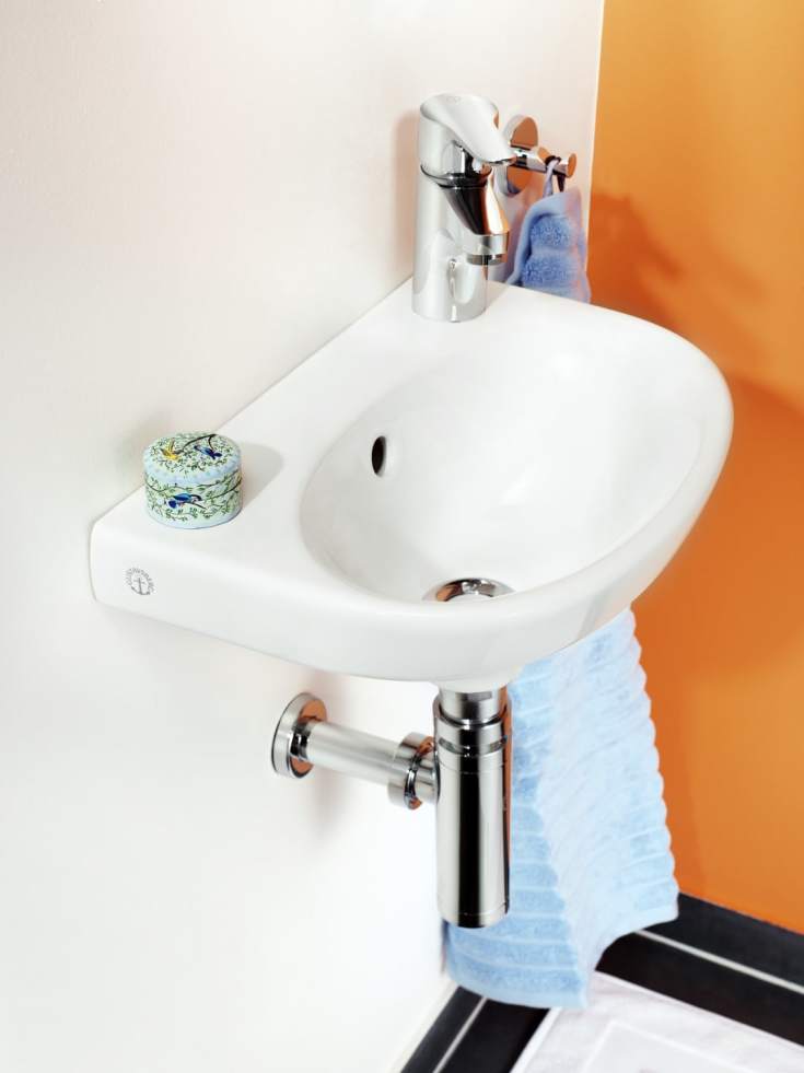 Gustavsberg Nautic 5540 håndvask, 40x27,5 cm, højre, hvid