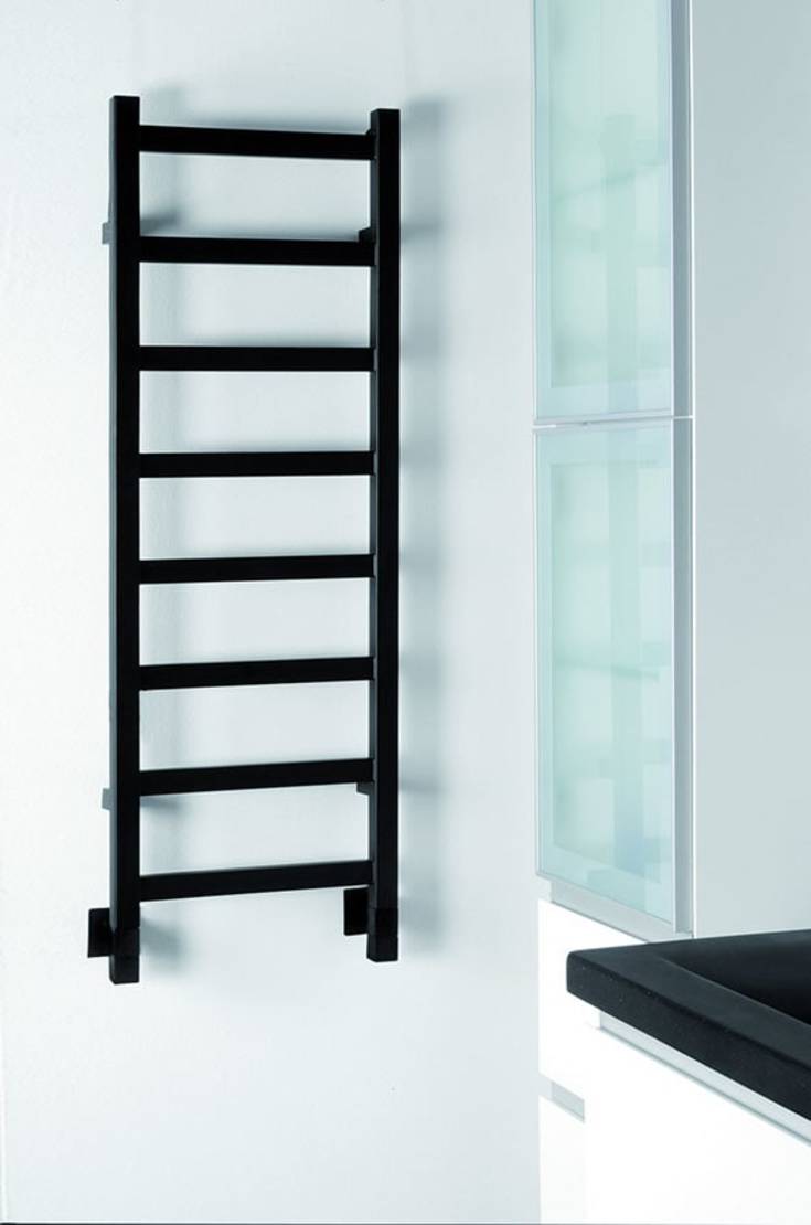 Kriss Manisa håndklædetørrer, kombi, 50x100 cm, sort