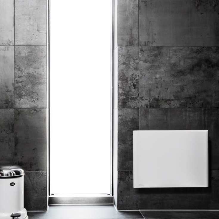 Nobø Top panelovn uten termostat, 500W/400V, hvit, 5 m²