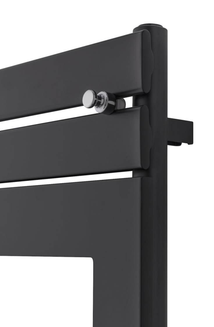 TVS Plano håndkletørker, kombi, 52x129 cm, sort