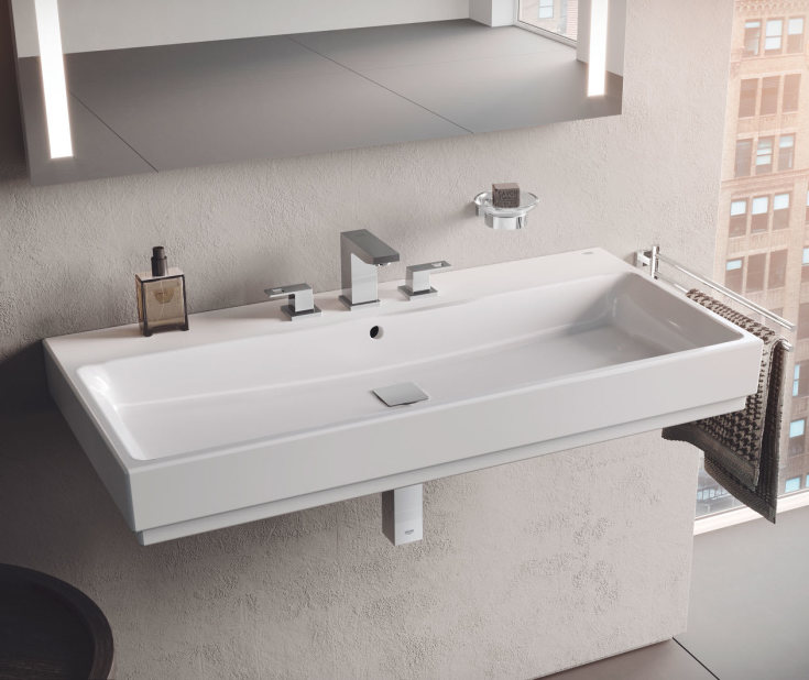 Grohe Cube Ceramic tvättställ, 101x49 cm, vit