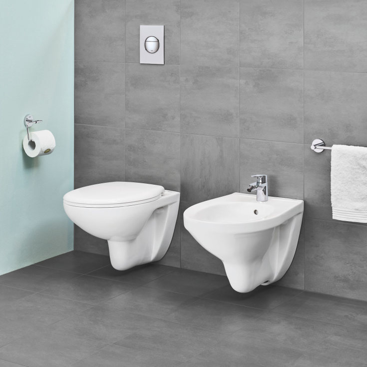 Grohe Bau vägghängd toalett, utan spolkant, vit