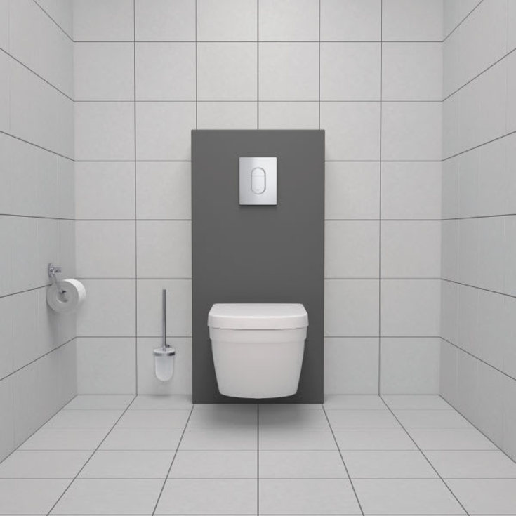 Grohe Euro vägghängd toalett, utan spolkant, vit