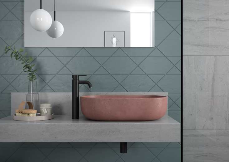 Damixa Silhouet håndvaskarmatur, mat sort