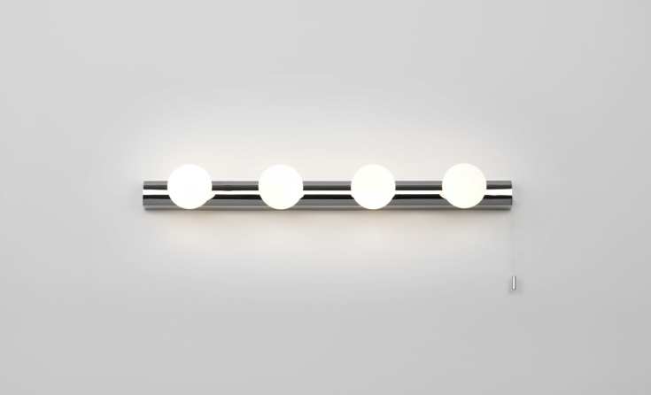 Astro Cabaret 4 spejllampe, krom