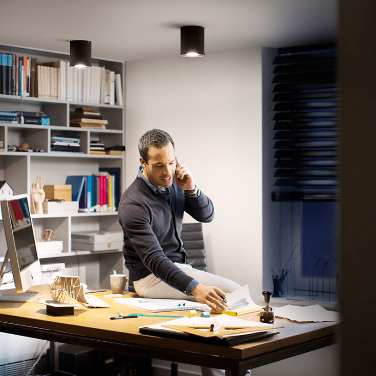 Philips Hue Pillar downlight, svart