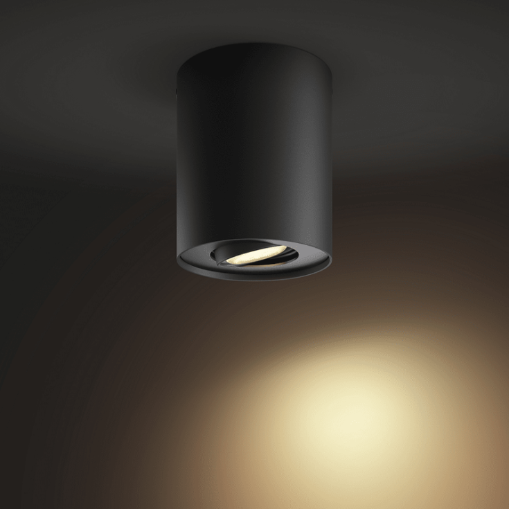 Philips Hue Pillar downlight, svart