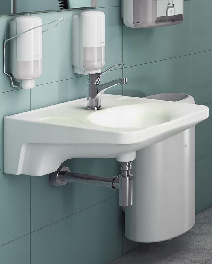 Gustavsberg 740 servant, 60x60 cm, hvit