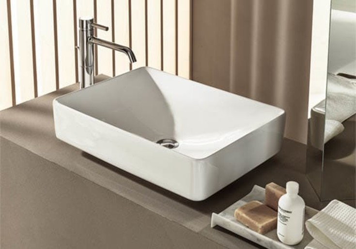 Geberit VariForm håndvask, 55x40 cm, hvid