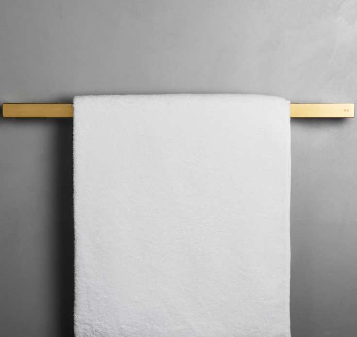 Unidrain Reframe håndklædestang, 60,5 cm, messing