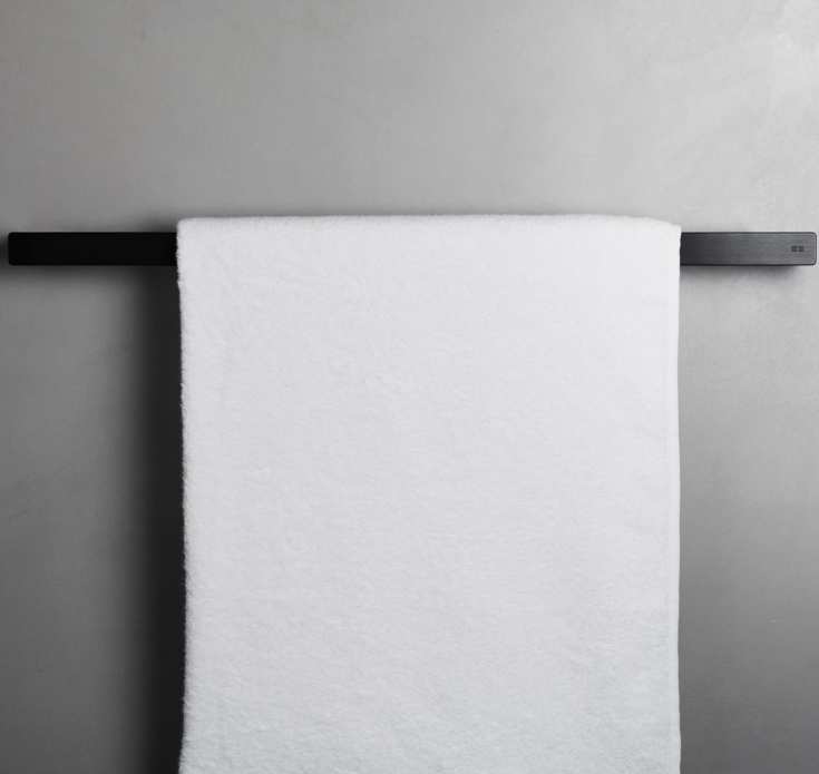 Unidrain Reframe håndklædestang, 60,5 cm, sort