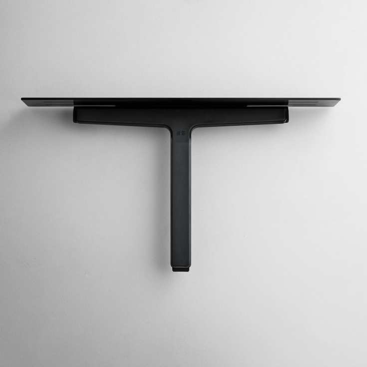 Unidrain Reframe duschhylla med duschskrapa, svart