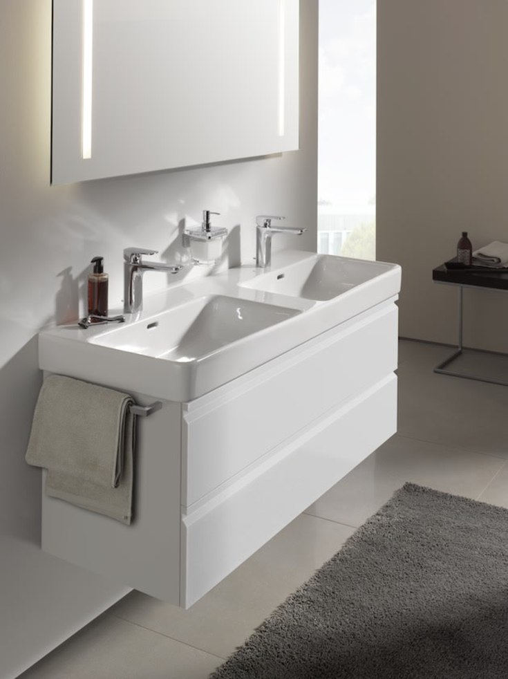 Laufen Pro S tvättställ, 130x46 cm, vit