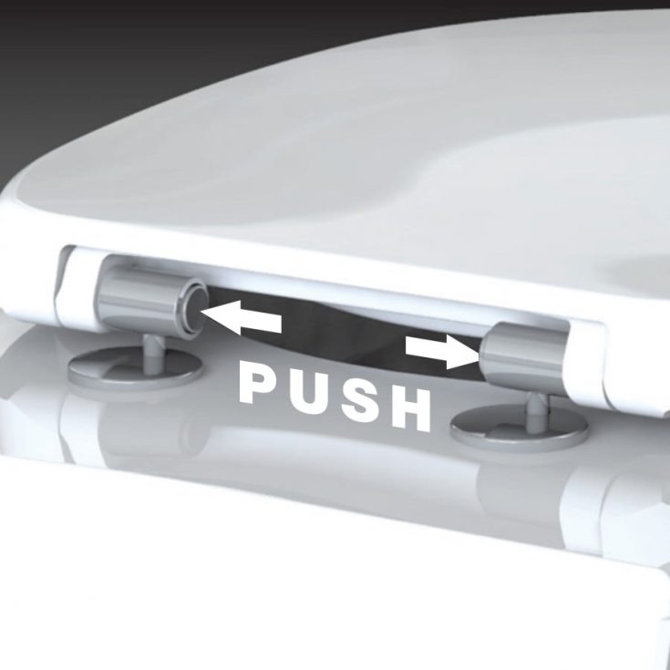 MKW Sign toiletsæde, soft close, aftagelig, hvid