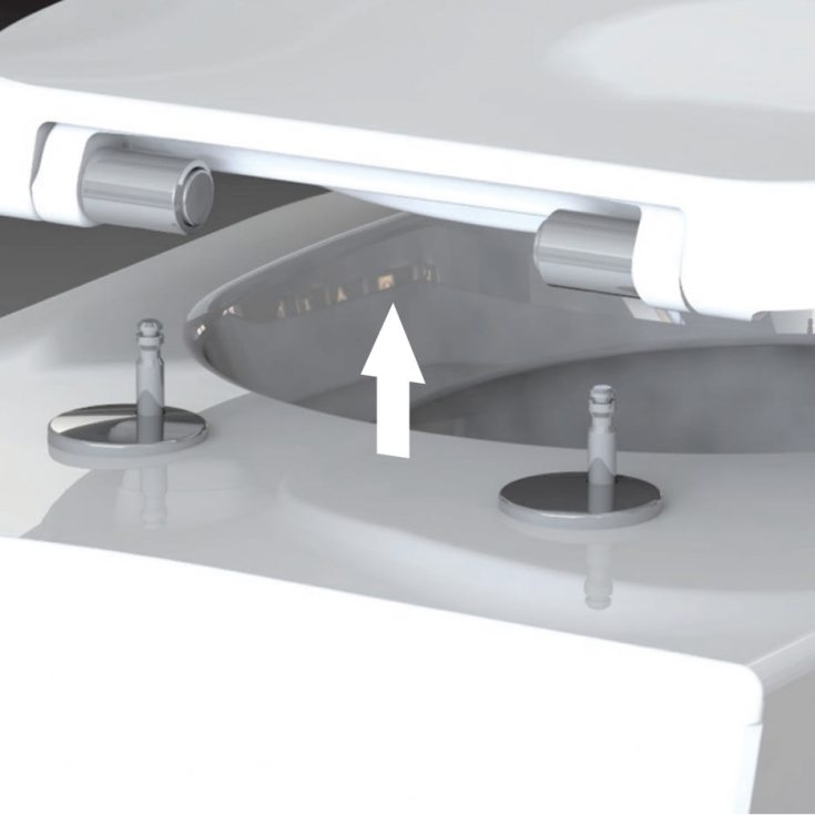 MKW Sign toalettsete, soft close, avtagbar, sort