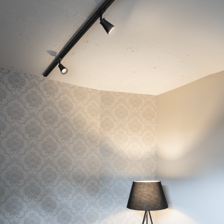 SLV Avo spot til 1F strømskinne, GU10, sort