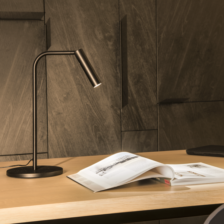 SLV Karpo bordlampe med touch, 6,5W LED, sort