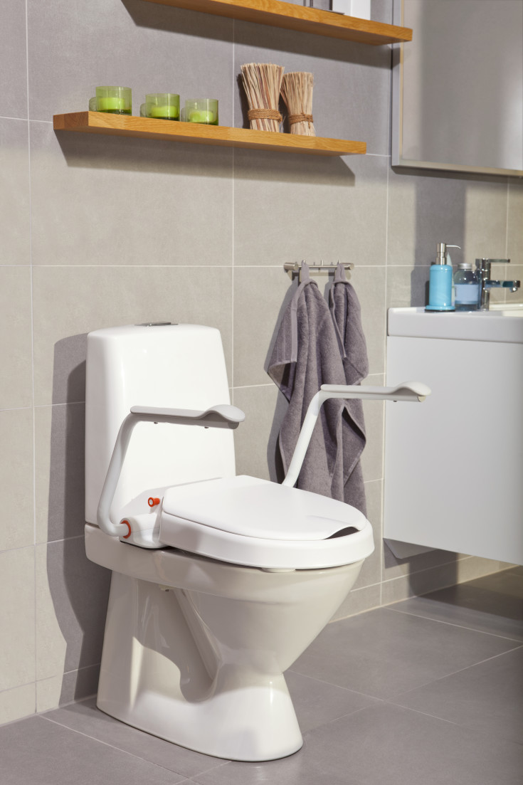 Etac Hi-Loo toiletbræt, hvid