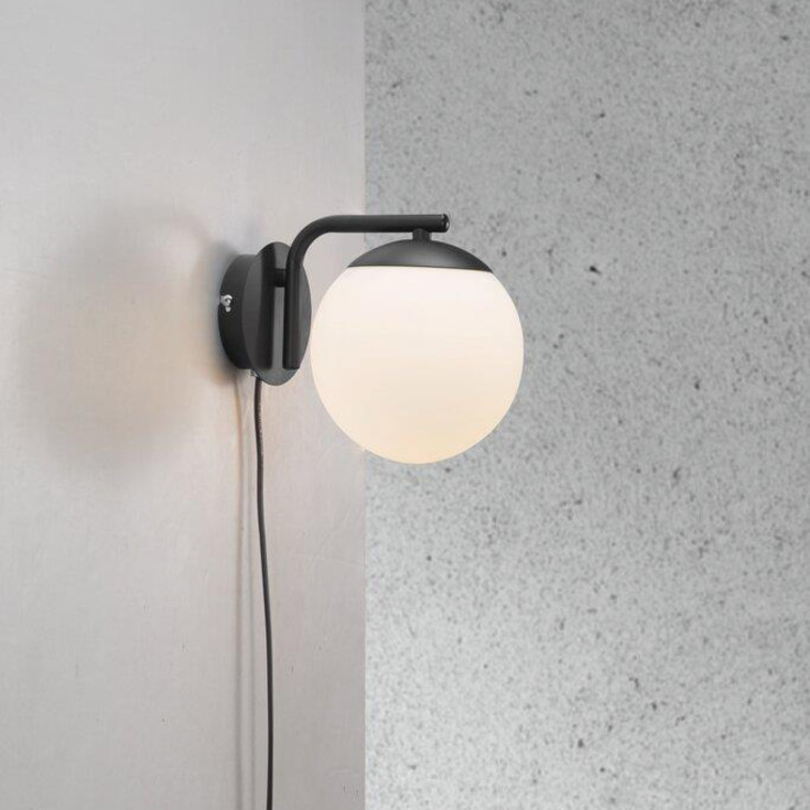 Nordlux Grant vegglampe, sort