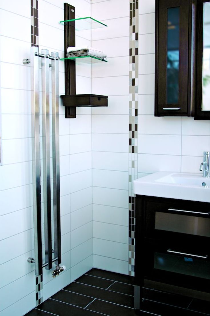 Pax Mandolin 3 handdukstork, kombi, 25x140 cm, krom