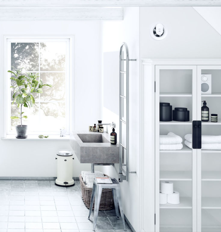 Pax Saz håndkletørker, kombi, 37x150 cm, krom