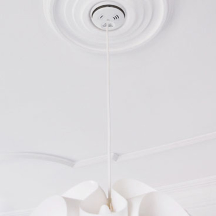 Cavis brandvarnare RF, 230V, trådlös, vit