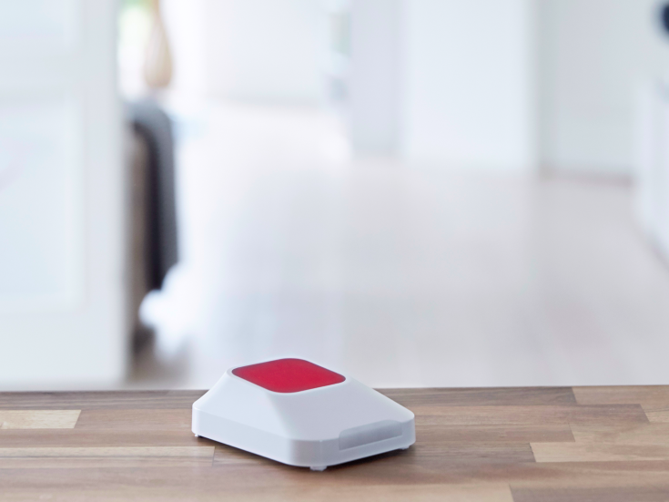 Innendørs sirene med blits, 90 db, trådløs, S6evo alarmsystem