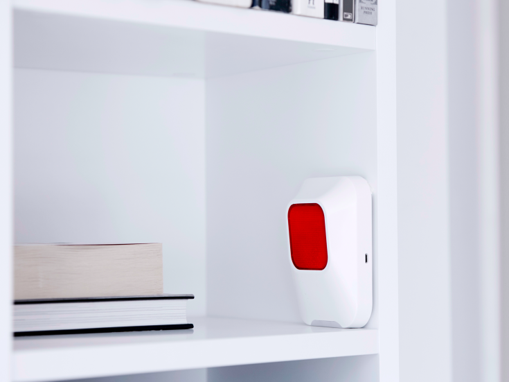 Sikkerthjem indendørs sirene med flashlys til S6evo alarmsystem