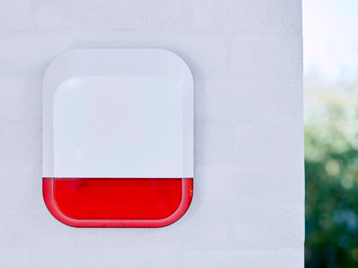 Sikkerthjem udendørs sirene med flashlys til S6evo alarmsystem