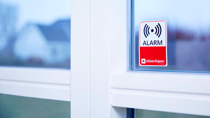 Sikkerthjem præventive alarmmærkater, 3 stk
