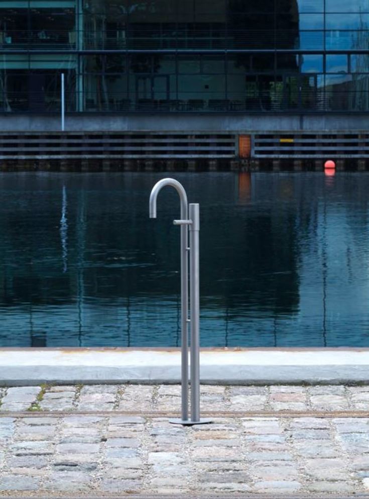 Frostline Duo H30 vandpost, 90 cm, rustfrit stål