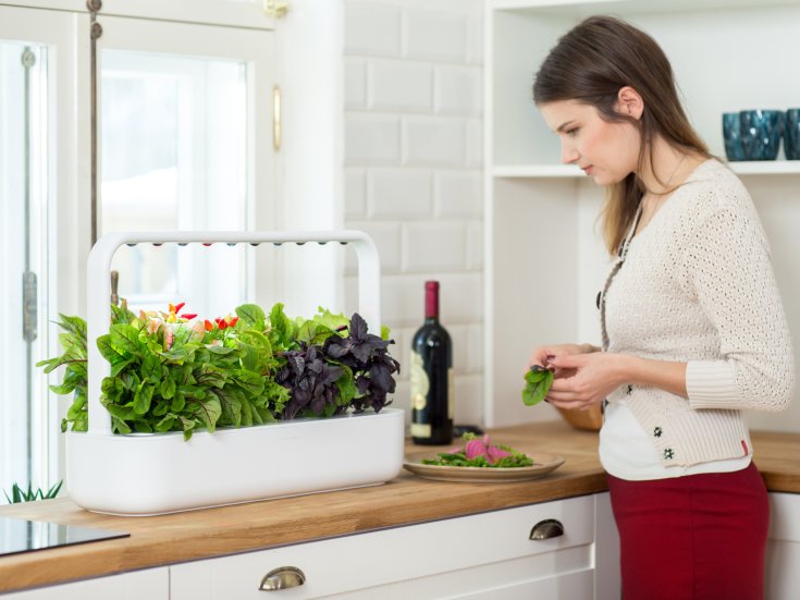 Click and Grow Smart Garden startsæt, hvid