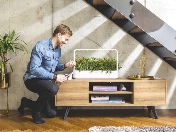 Click and Grow Smart Garden startsæt, hvid