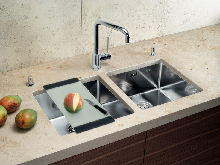 Blanco Claron 340-U kjøkkenvask, 38x44 cm, rustfritt stål