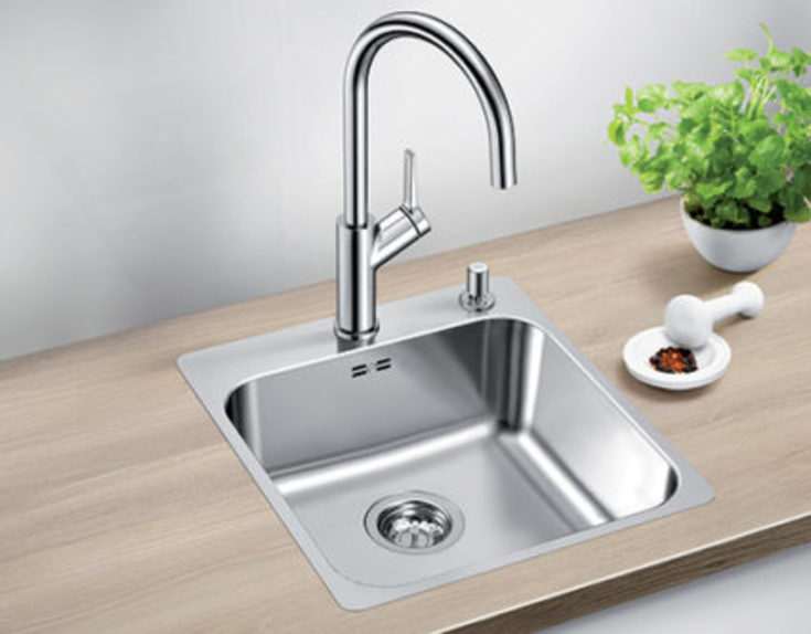 Blanco Supra 400 IF/A kjøkkenvask, 43x49 cm, rustfritt stål