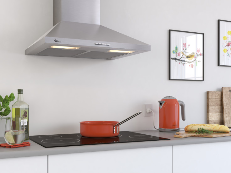 Thermex Camino ECO emhætte, væghængt, 60 cm, rustfrit stål