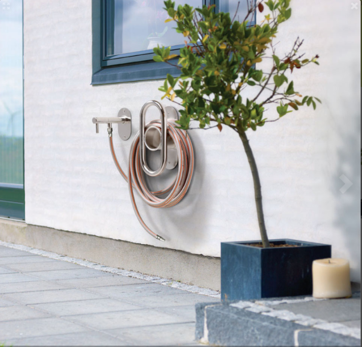 Frostline Wall vattenutkastare, till 30-55 cm, polerat rostfritt stål