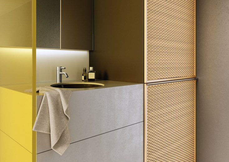 Dornbracht Meta håndvaskarmatur, mat platin