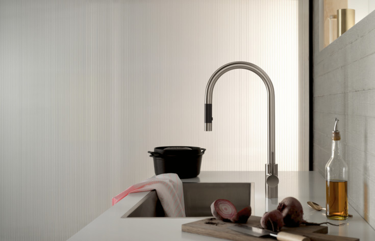 Dornbracht Tara Ultra kjøkkenbatteri, uttrekkbar tut, krom