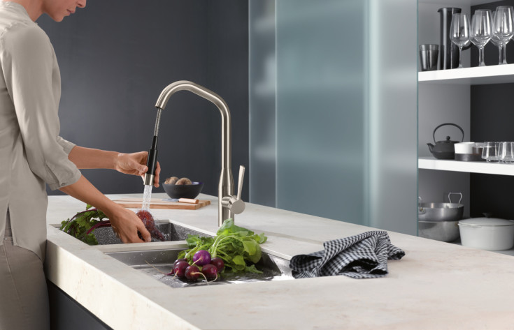 Dornbracht Sync kjøkkenbatteri, matt platina