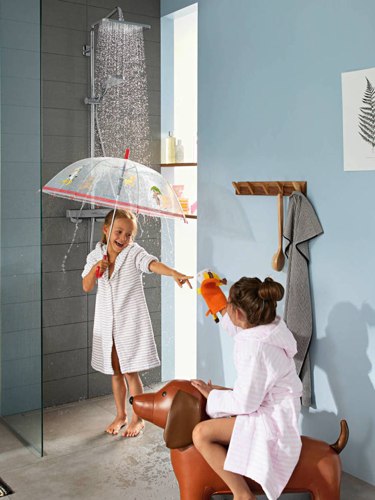 Hansgrohe Croma E 280 dusjsett, vannbesparende, krom