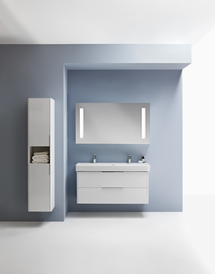 Laufen Arte speil med lys, 120x65 cm