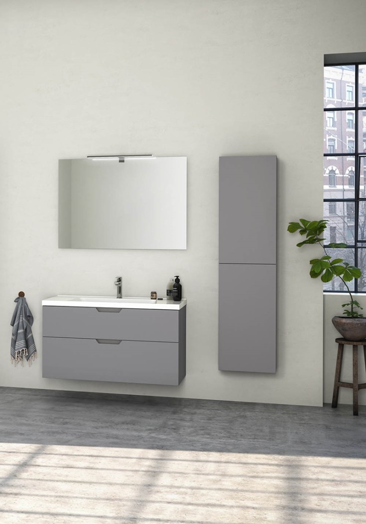 Noro Studio servantskap, 100x45.3 cm, grå