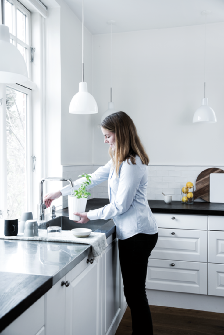 Damixa Silhouet köksblandare, diskmaskinsavstängning, krom