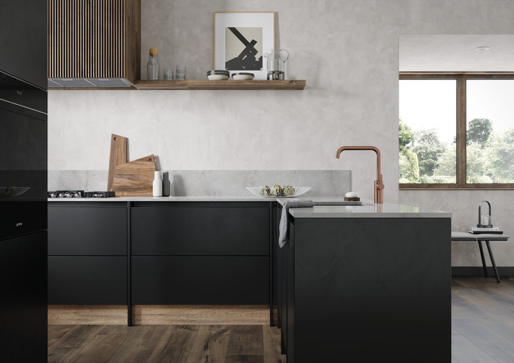 Damixa Silhouet kjøkkenkran, avstengning for oppvaskmaskin, børstet kobber