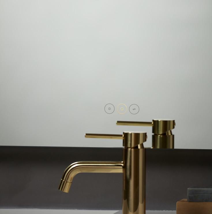 Loevschall Venice spegel med belysning, dimbar, touch, 60x85 cm