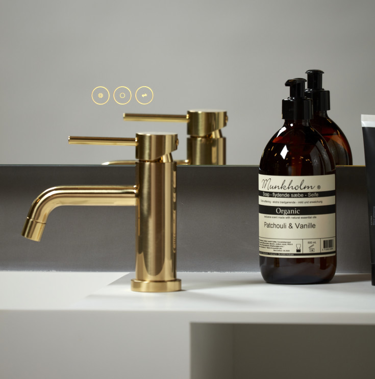 Loevschall Venice spegel med belysning, dimbar, touch, 120x85 cm