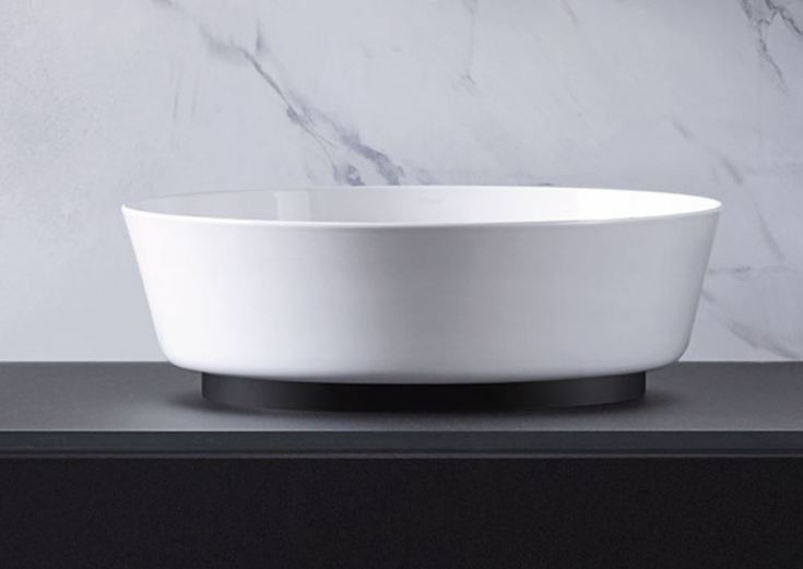 Alape Scorpio håndvask, Ø37,5 cm, hvid